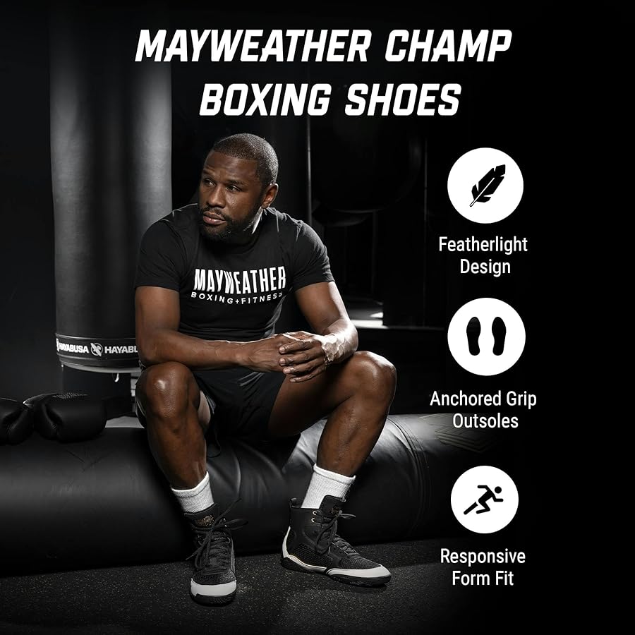 Amazon.com | Hayabusa Mayweather Champ Boxing Shoes for Men